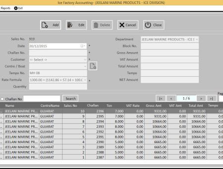 Ice Factory Accounting