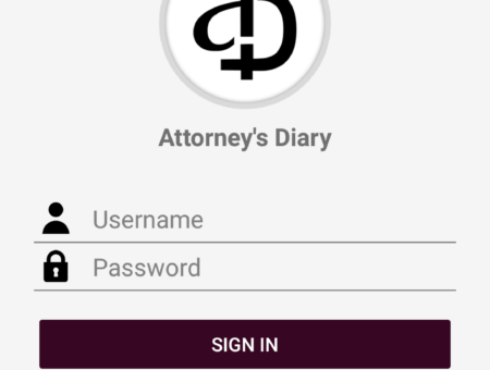 Attorney’s Diary Mobile App